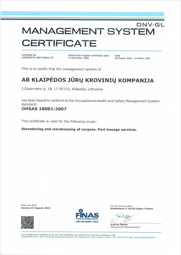 OHSAS18001